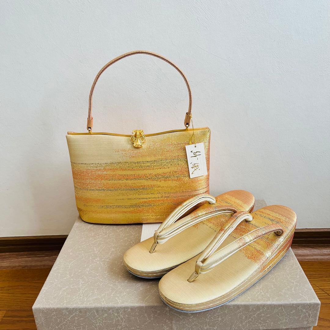 【美品】紗織 高級草履バッグセット フォーマル