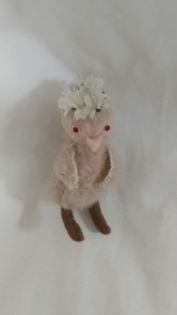 ♡オカザキハルミ小さな鳥さん作家ぬいぐるみ作家ベアアーティストベアトリとり布花