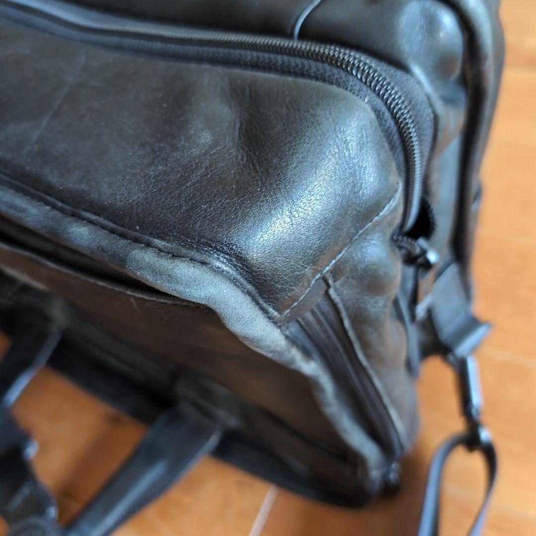 TUMI エクスパンダブルオーガナイザーラップトップブリーフ　オールレザー黒