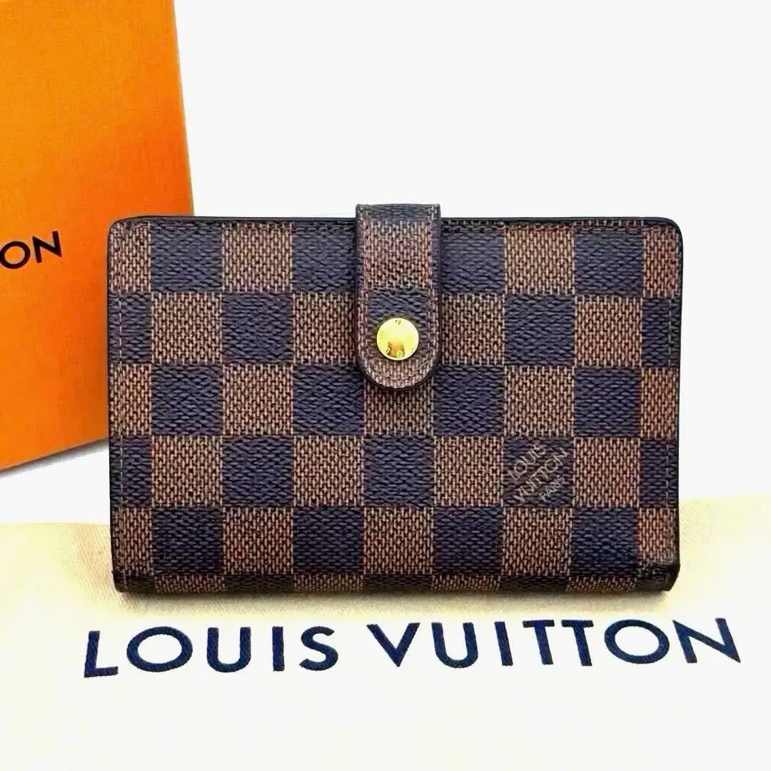 【定番人気】ルイヴィトン ダミエ エベヌ 折り財布 ポルトフォイユ ヴィエノワ