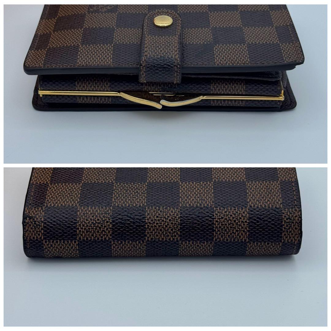 【定番人気】ルイヴィトン ダミエ エベヌ 折り財布 ポルトフォイユ ヴィエノワ