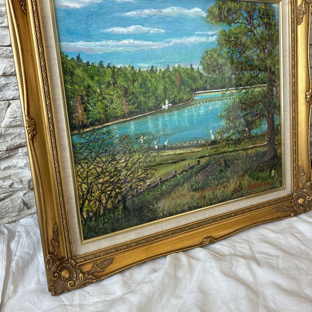 アンティーク★大きいサイズ 上質 ゴールド フレーム 額縁 油絵