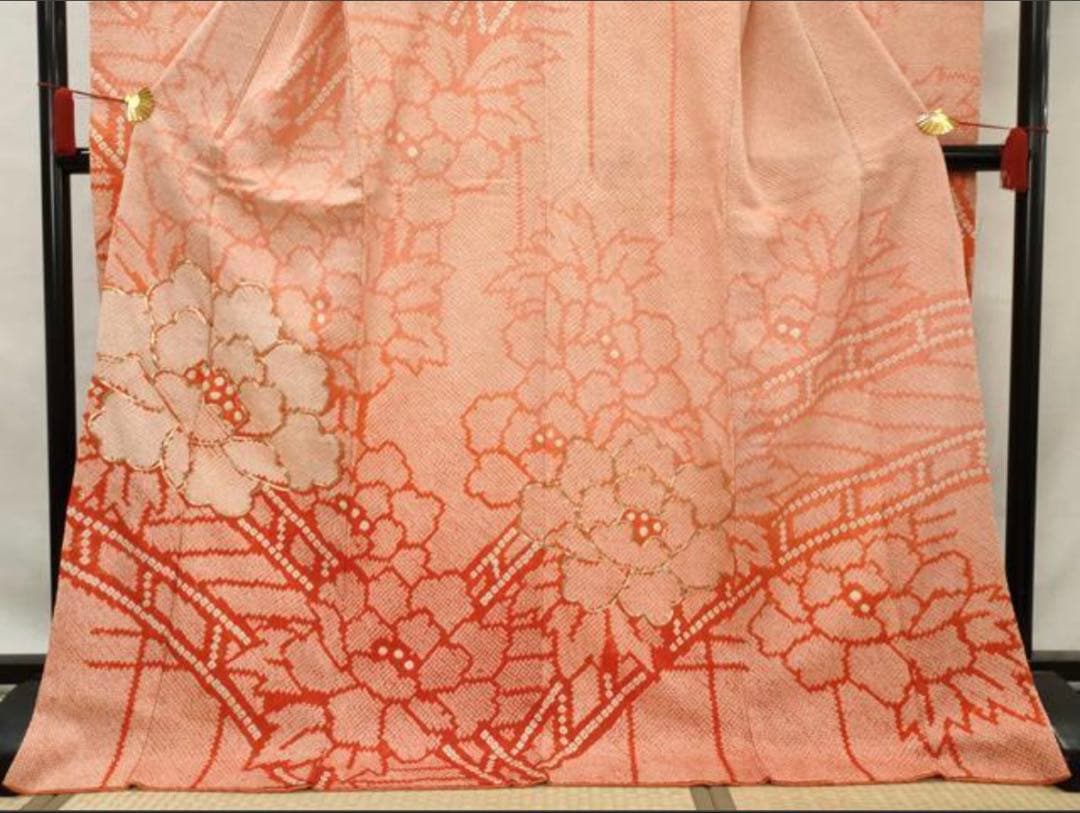 振袖フルセット5点M〜L総絞りやまと銀駒刺繍11800円売り切り終了