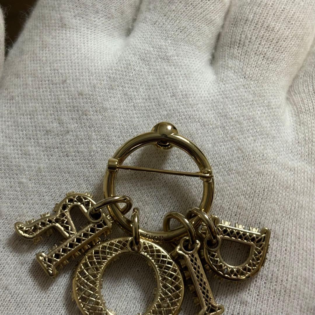 ［未使用級］ディオール　MISS DIOR ラインストーン　チャーム　ブローチ