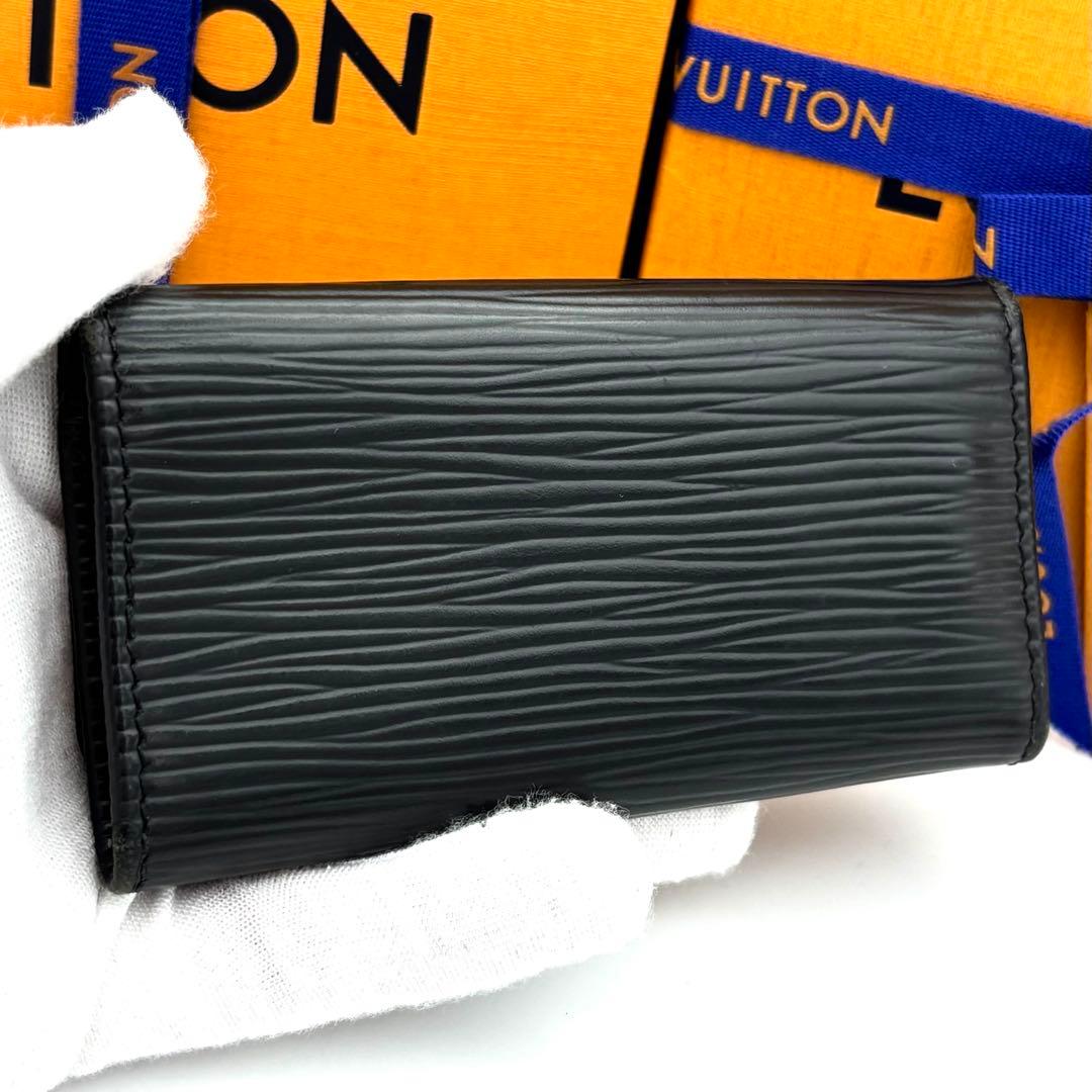 ルイヴィトン エピ 4連キーケース ミュルティクレ4 ノワール ブラック