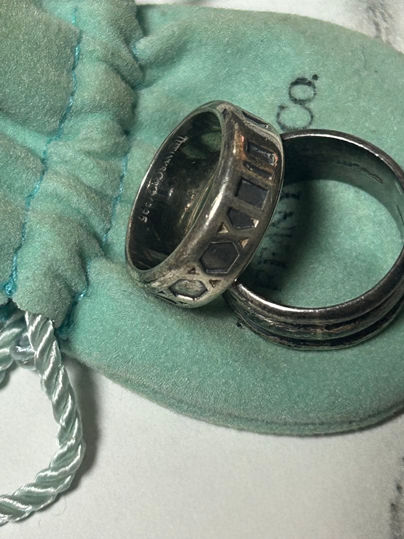 中*吉様 ティファニー 指輪 シルバーリング 13号 16号 詳細不明