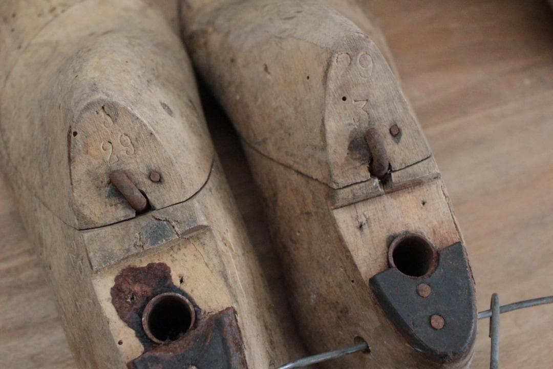 【C】フランスアンティーク木製シューモールド