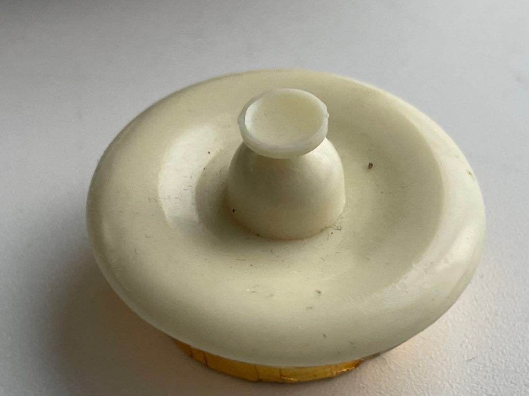 骨董　アンティーク　安南　染付　茶入　振り出し　小壺　亀甲紋様　ベトナム古陶