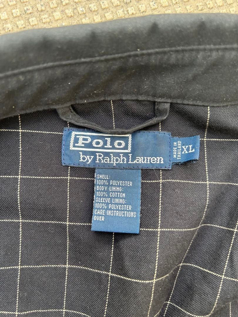 ラルフローレン　スウィングトップ　ジャケット　黒　ハリントンジャケット