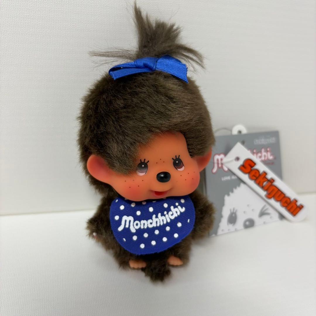 新品 推し色 モンチッチ 青色 monchhichi 2202