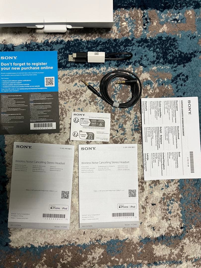 SONY WH-CH720Nベッドフォン