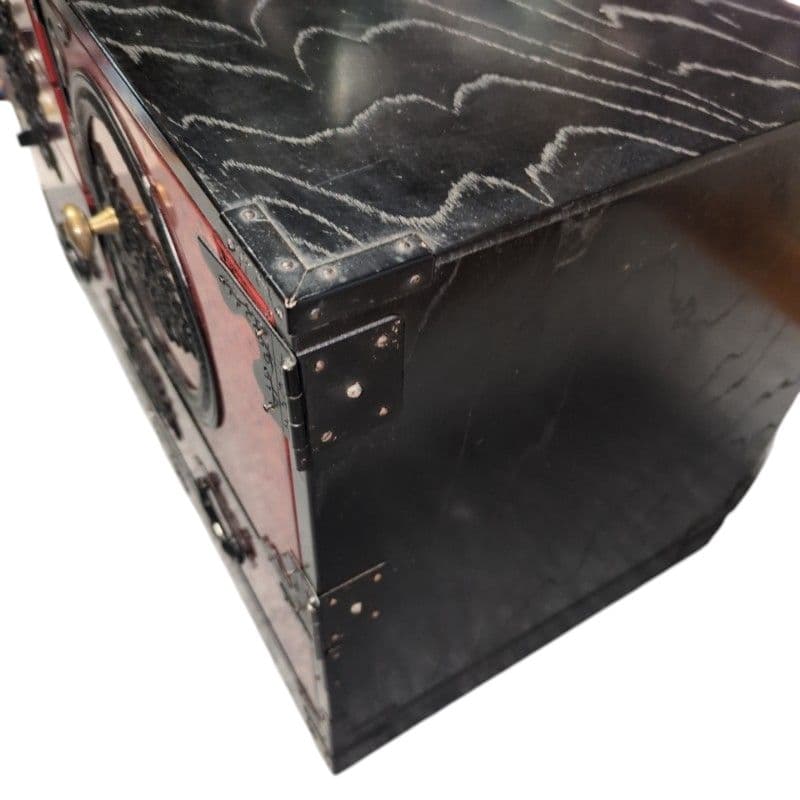 仙台箪笥　アンティーク　国産　木地呂漆塗り　和家具　モダン　和箪笥　小タンス