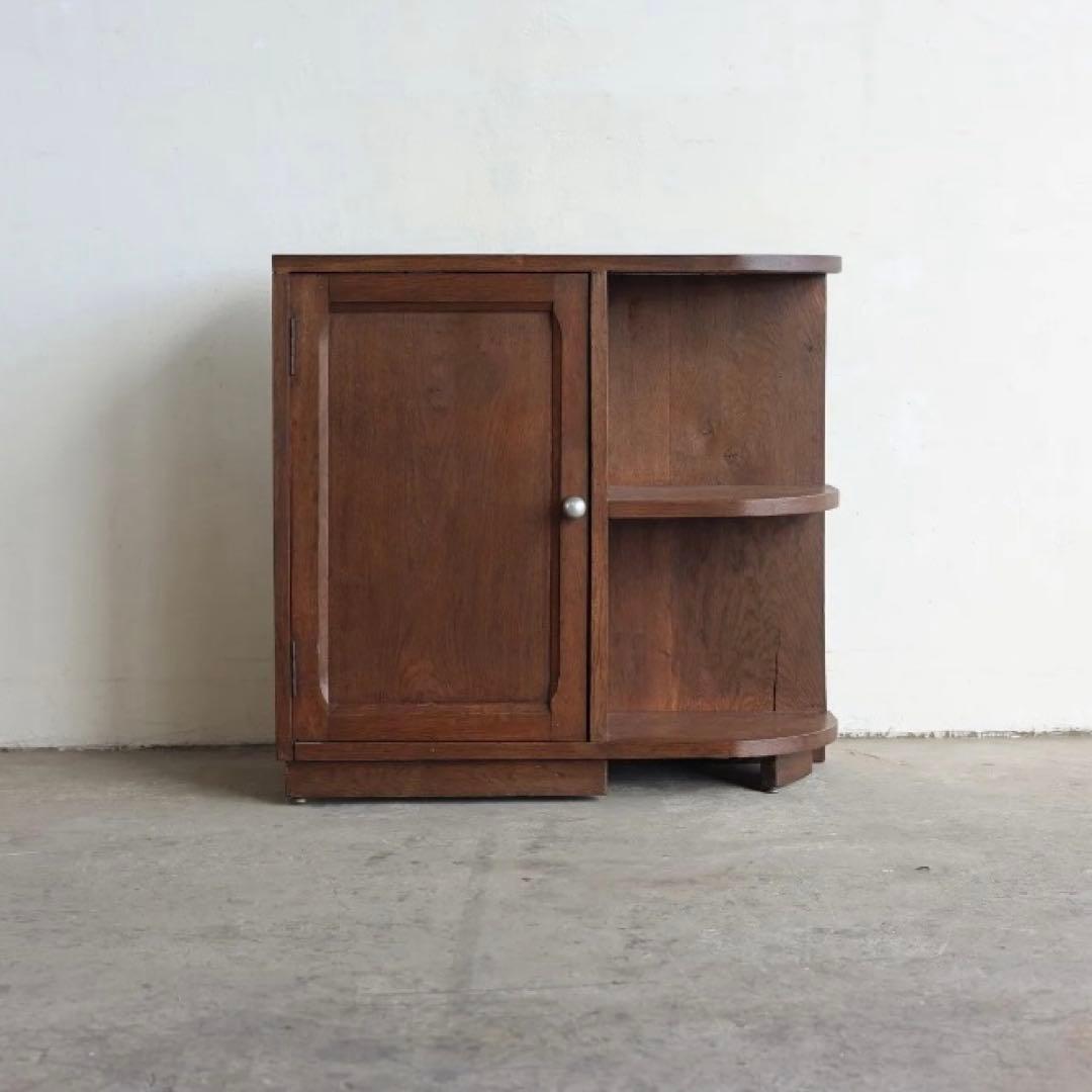 【Tomo】ビンテージ キャビネット 本棚 サイドボード オーク 収納棚