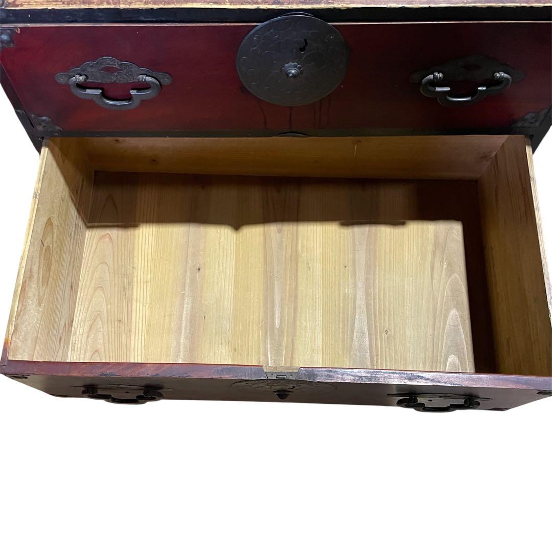 和箪笥 古家具 仙台箪笥 4段6杯 引き出し箪笥 和製アンティーク 昭和レトロ