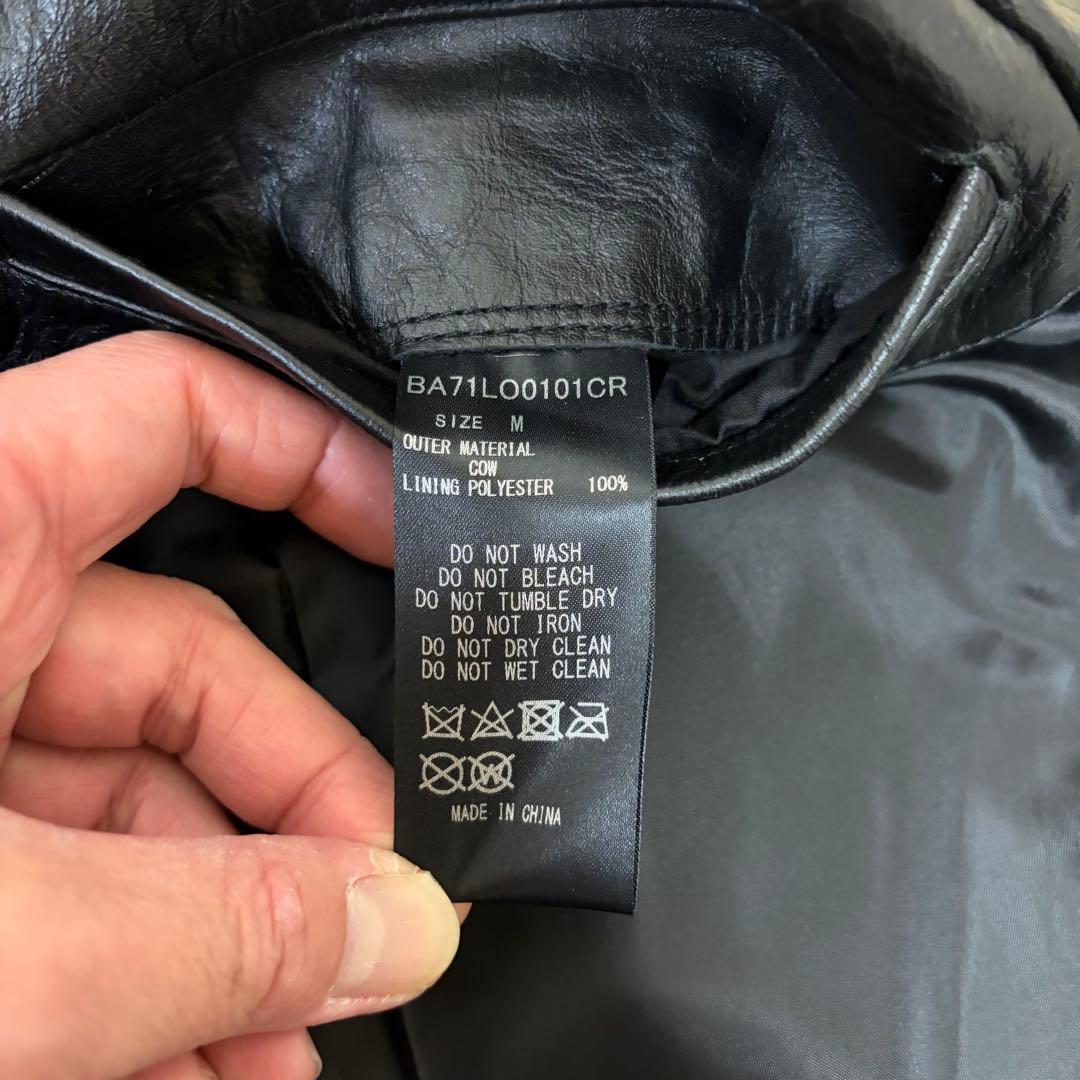 【牛革】ナノユニバース　ライダース　M nanouniverse