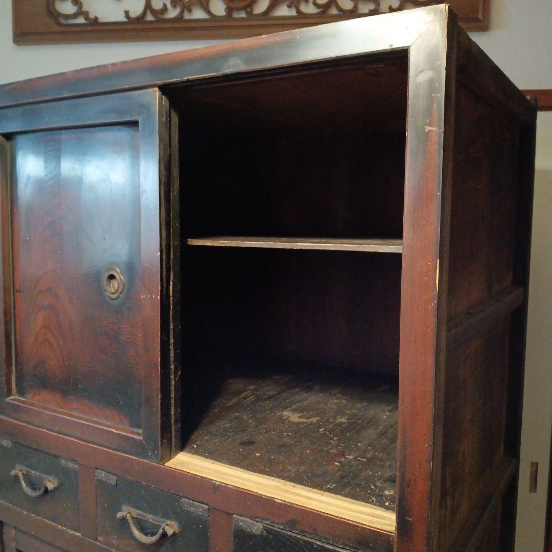 生活用 多目的箪笥 水屋　食器棚 明治時代