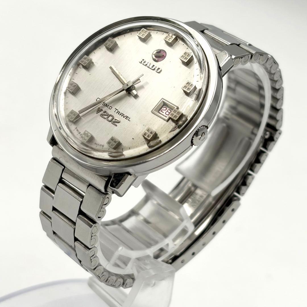 RADO オールドラドー コスモトラベル V202 腕時計 自動巻き シルバー
