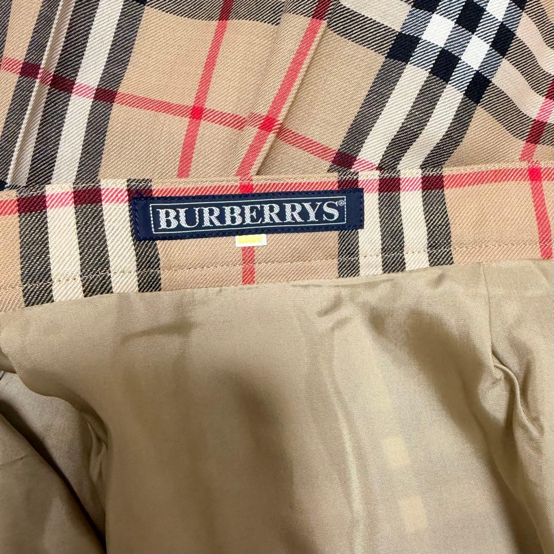 良品 BURBERRYS プリーツスカート ノバチェック