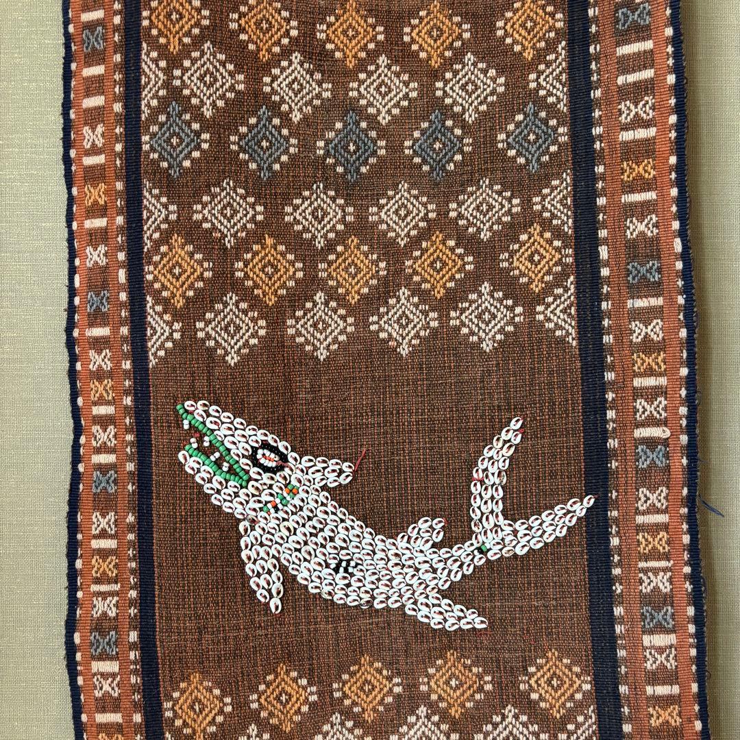 アニマル　手織り　ジェルワーク　タペストリー