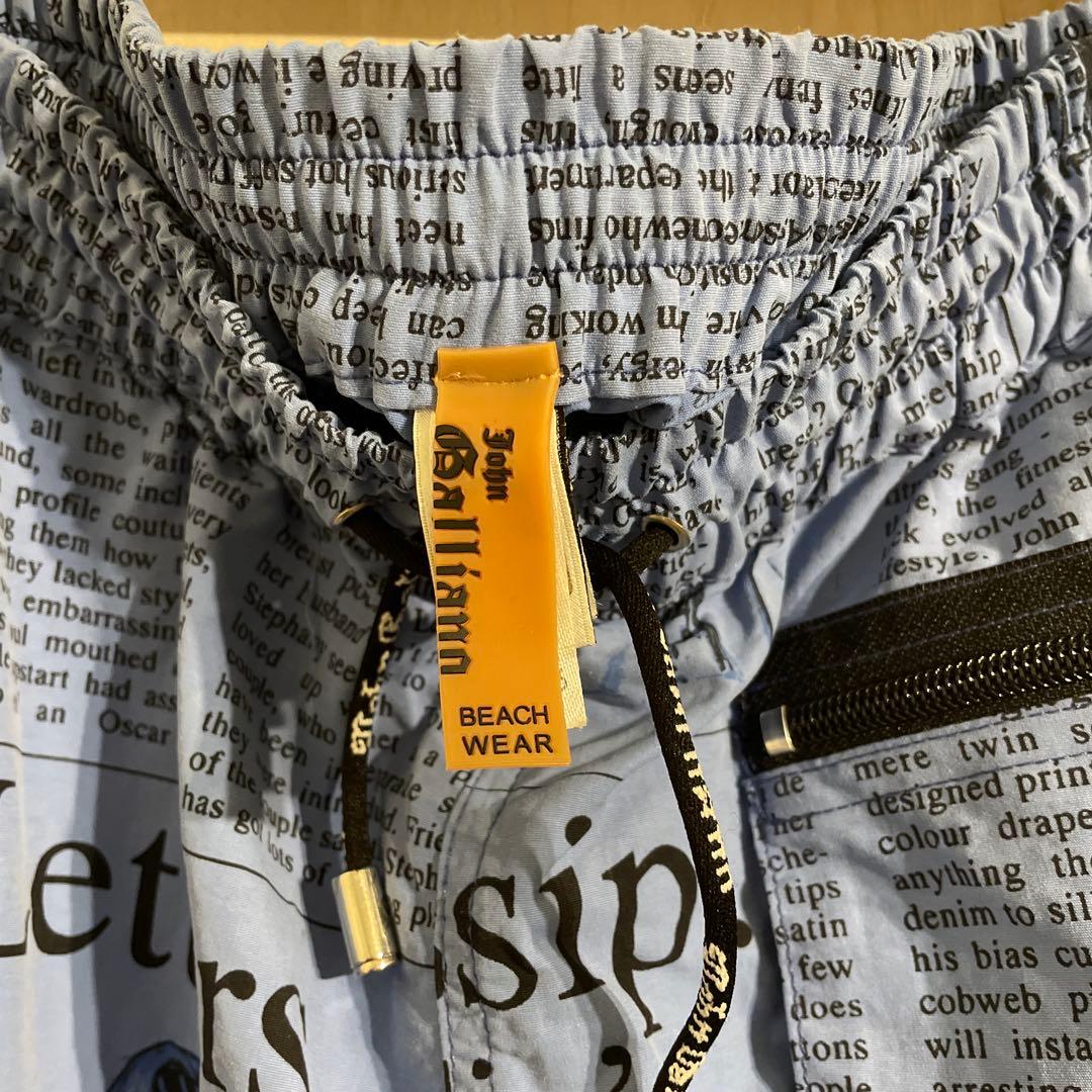 【John Galliano】ジョン ガリアーノ 水着 ニュースペーパー
