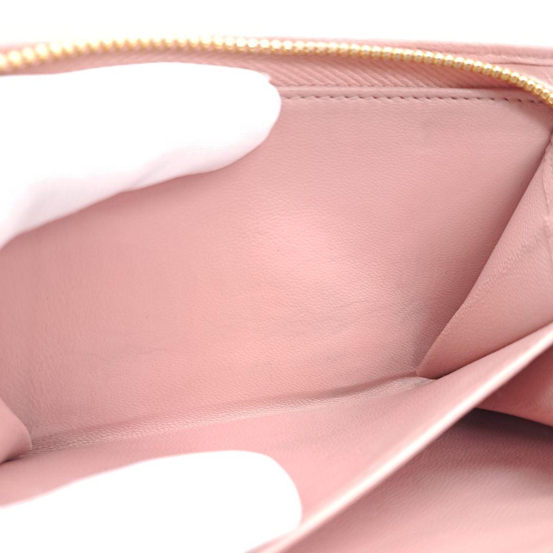 miu miu ミュウミュウ マテラッセ 二つ折り 財布 ORCHIDEA