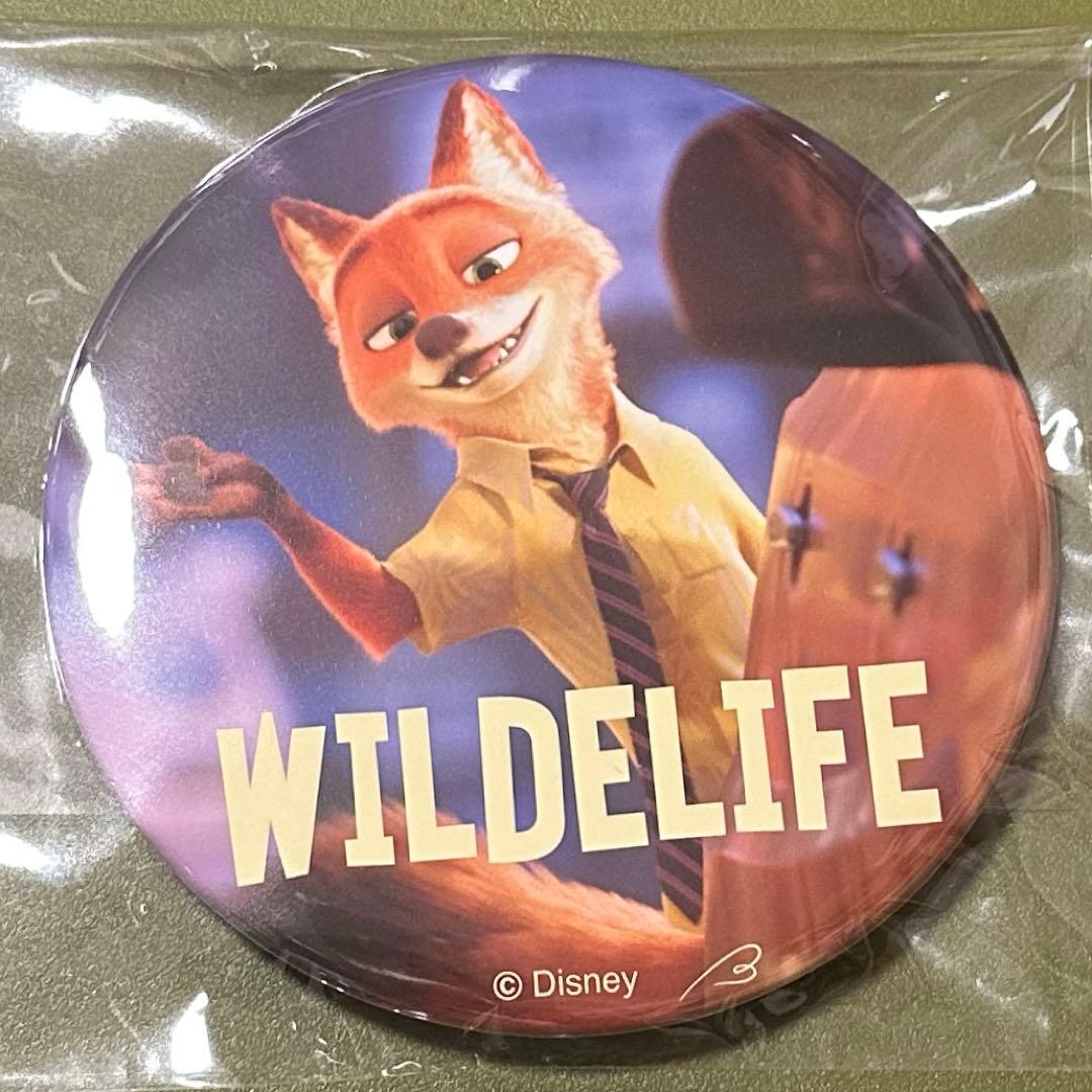 ディズニー　ズートピア　ニック　スタンド付き　缶バッジ　100mm