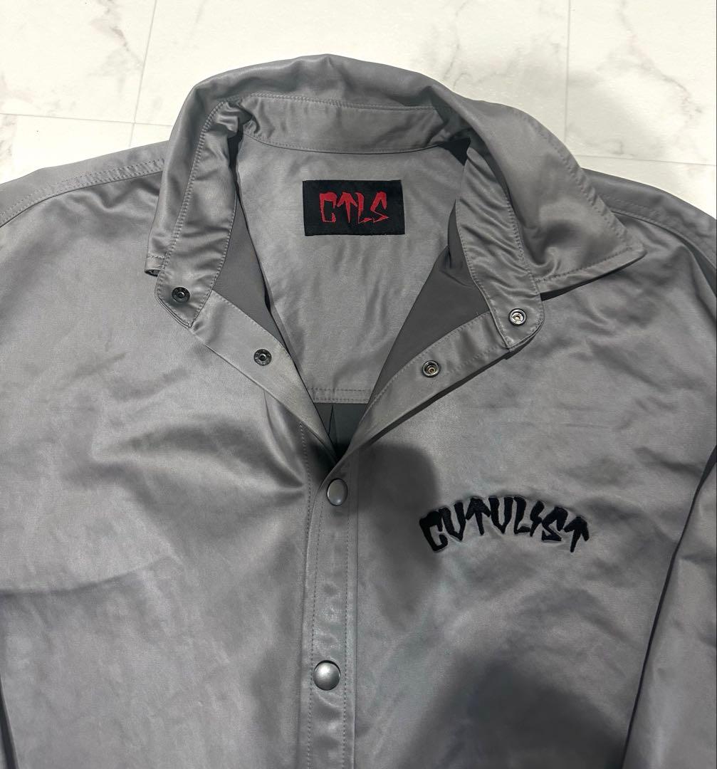 CVTVLIST カタリスト　コーチジャケット　フェイクレザージャケット　グレー