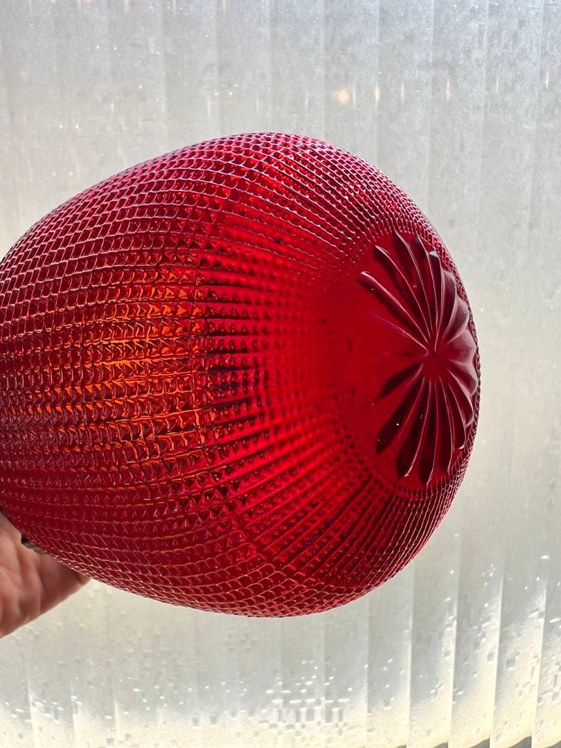 レトロ　ガラス　ハエ取りビン　3色セット　電笠　照明　型ガラス　ホヤ