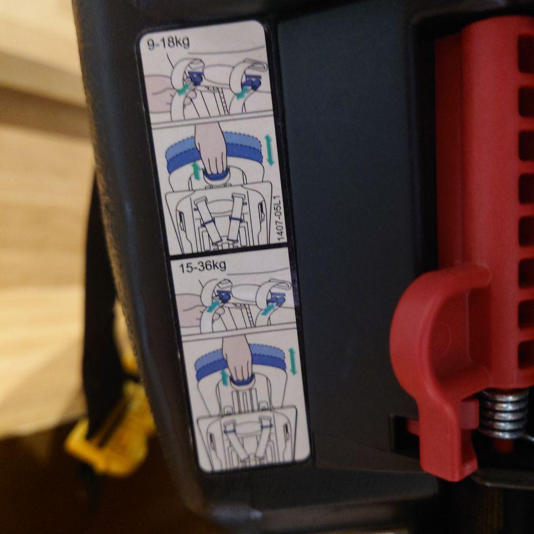 RECARO チャイルドシート レッド ブラック