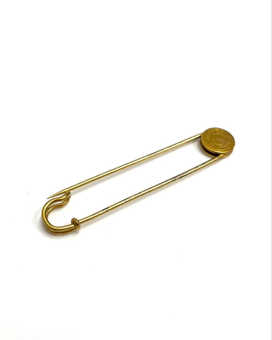 パ*ダ様 エルメス HERMES セリエ ピン ブローチ 安全ピン ゴールド ロ