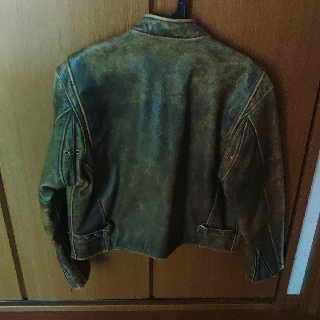 FREEDOM ヴィンテージレザーシングルライダースジャケット 38