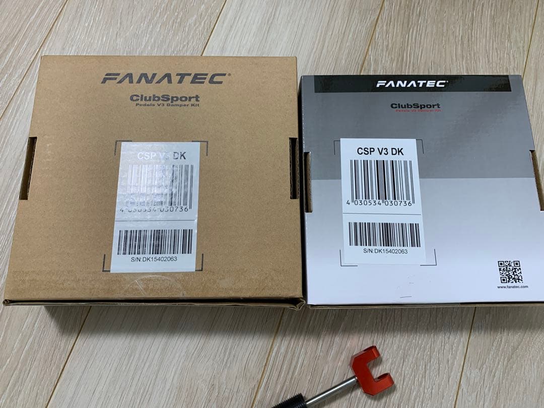 【付属品完備】FANATEC ClubSport Pedals V3 ダンパー