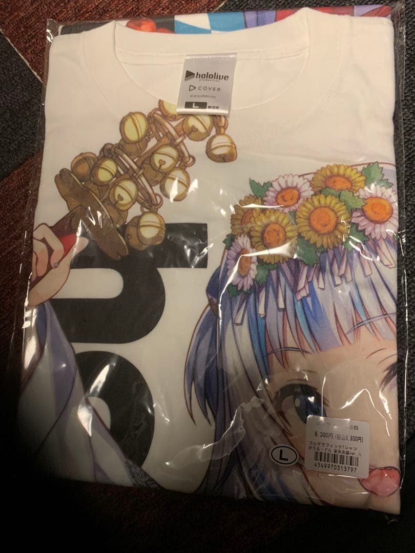 ホロライブ　がうるぐら　フルグラフィックTシャツ　Lサイズ　巫女衣装ver