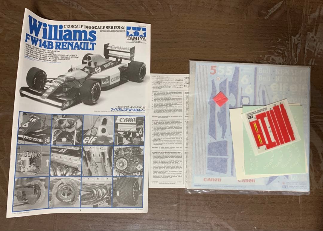 TAMIYA 1/12 ITEM 12029 ウイリアムズFW-14Bルノー