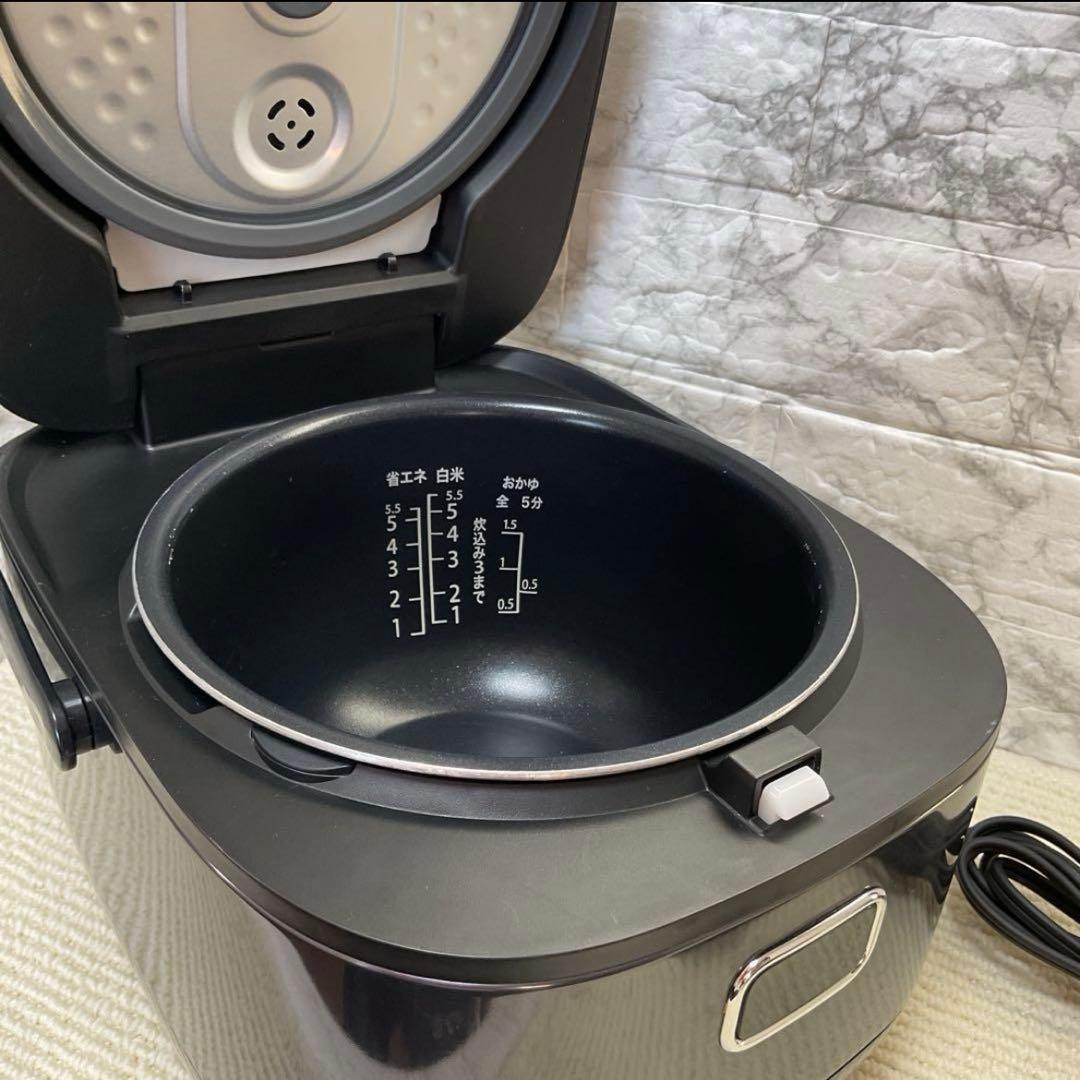 【美品】YAMAZEN 山善 IH炊飯ジャー YJN-E10(B) 5.5合炊き
