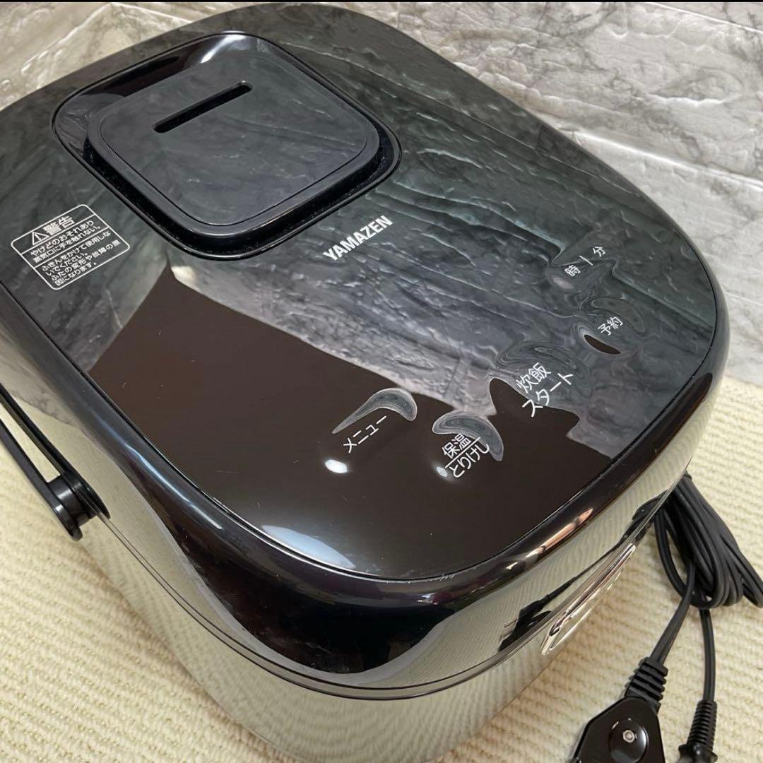 【美品】YAMAZEN 山善 IH炊飯ジャー YJN-E10(B) 5.5合炊き