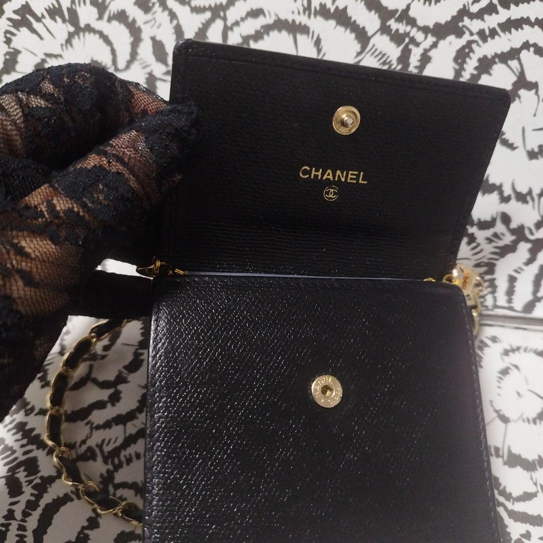 シャネルココボタン　折り財布