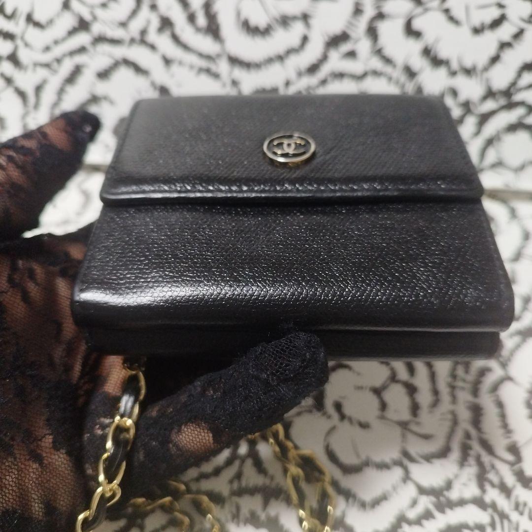 シャネルココボタン　折り財布