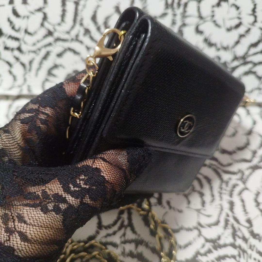 シャネルココボタン　折り財布