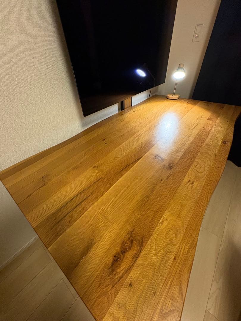 【キニー】天然木天板ウッドダイニングテーブル