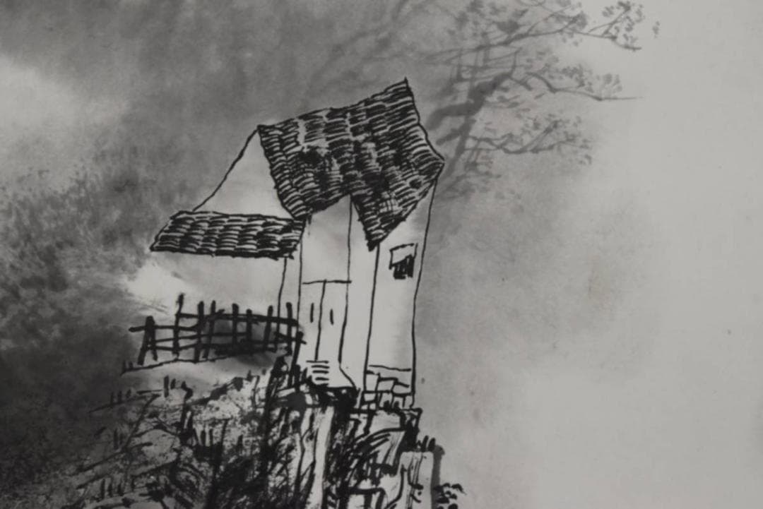 作者不詳/中国山水図/桂林/掛軸/名家伝来/AA-466