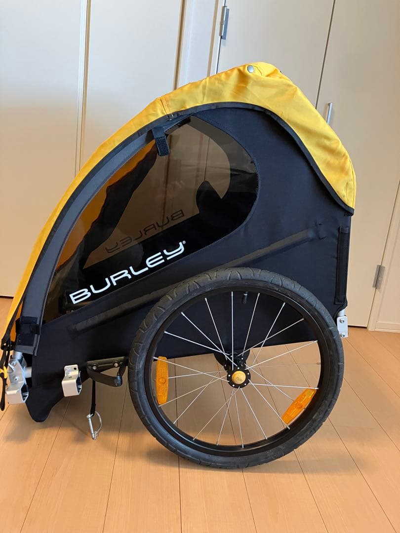 BURLEY BEE イエロー/ブラック/自転車用ベビーカー,サイクルトレーラー