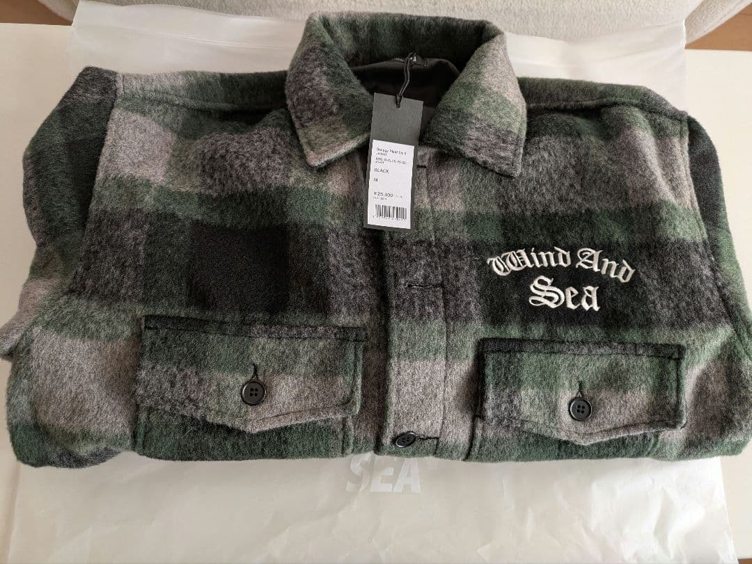 ジャケット・アウター WIND AND SEA Shaggy Plaid Shirt Jacket