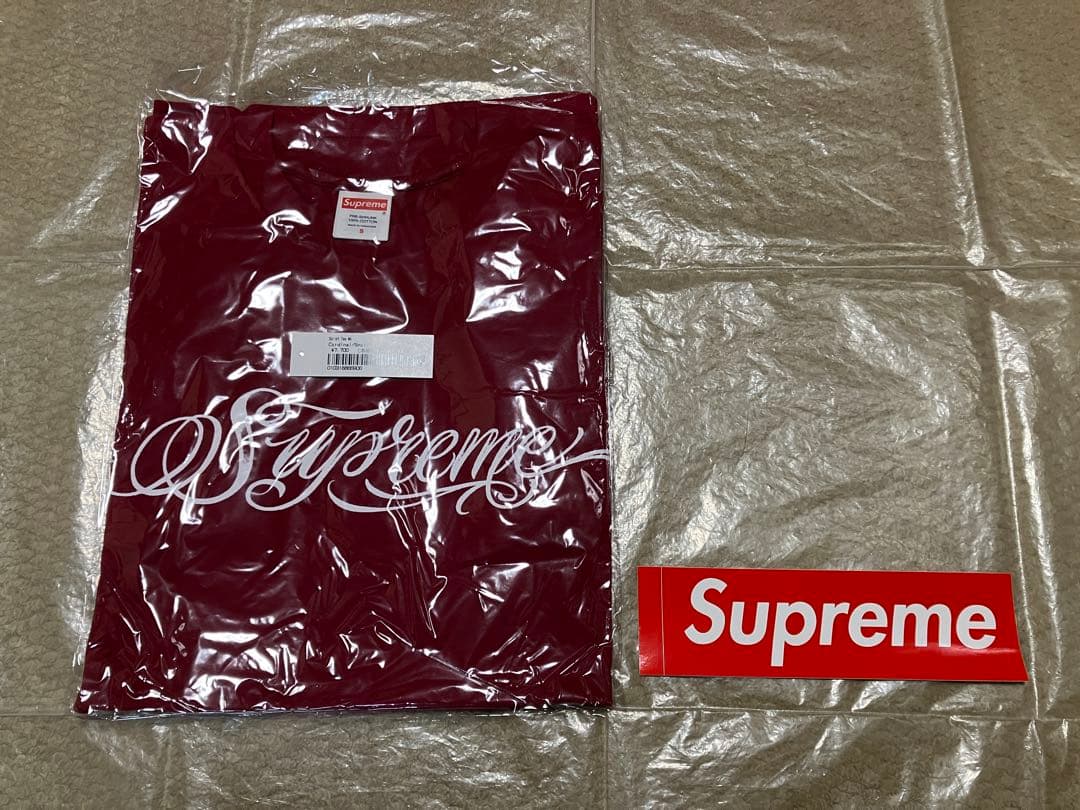 Supreme Mr.Cartoon Script Tee S Red レッド