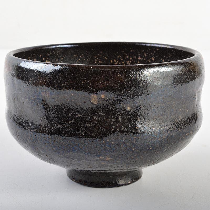 茶道具　楽吉左衛門　黒楽茶碗　堀内流五世　不識斎極め箱　D　R5963