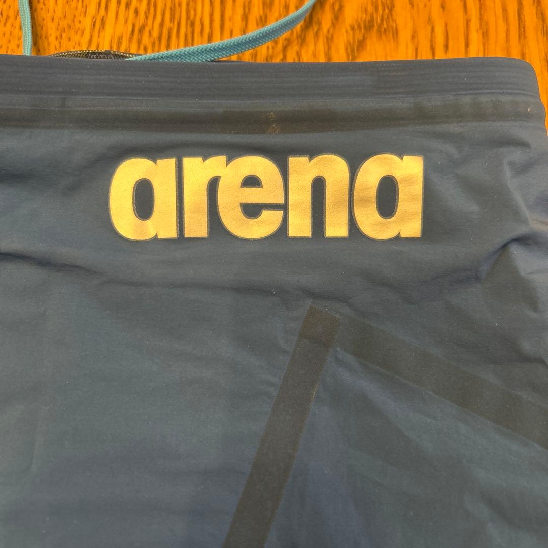 値下げ不可　arena 競泳水着 ネイビー ウエスト紐付き