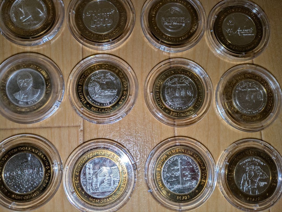 ラスベガス　カジノホテル　ゲーミングトークン　メダルケース入り　LASVegas