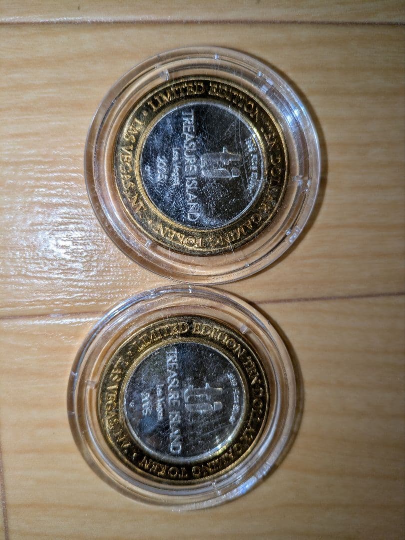 ラスベガス　カジノホテル　ゲーミングトークン　メダルケース入り　LASVegas