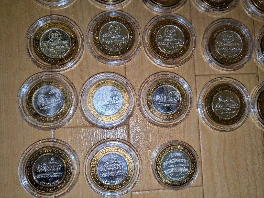 ラスベガス　カジノホテル　ゲーミングトークン　メダルケース入り　LASVegas