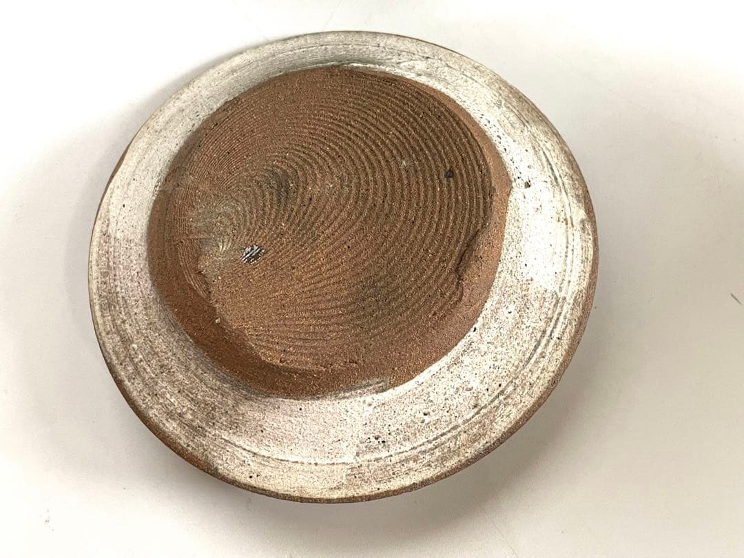 陶芸家　人間国宝　濱田庄司　浜田庄司　？　鉄釉　文打　水指　茶道具　箱なし